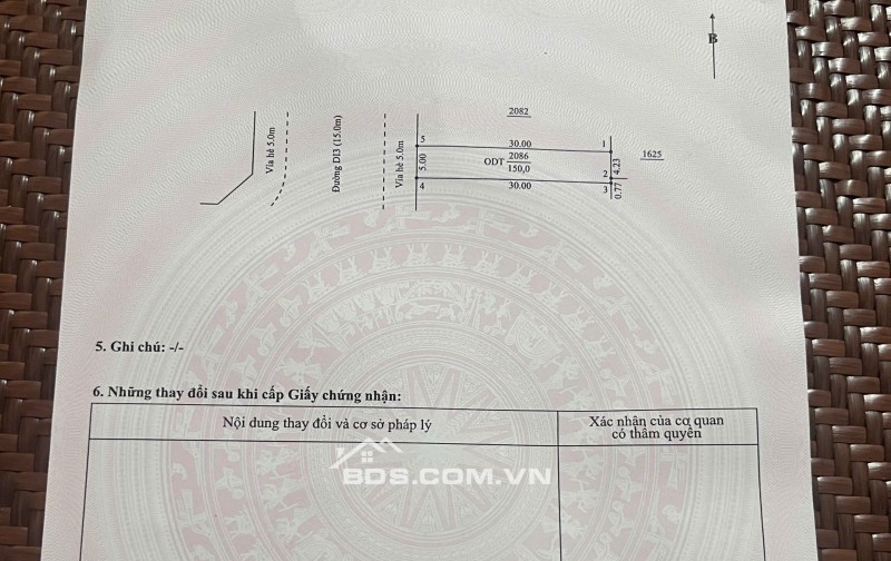 CHÍNH CHỦ CẦN BÁN ĐẤT THỔ CƯ - PHƯỜNG THỚI HÒA, TP. HỒ CHÍ MINH